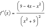 <strong>Use the Quotient Rule to differentiate the function .</strong> A) B) C) D) E)