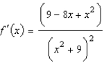 <strong>Use the Quotient Rule to differentiate the function .</strong> A) B) C) D) E)