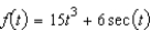 Find the derivative of the function   .