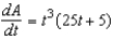 <strong>The length of a rectangle is and its height is , where t is time in seconds and the dimensions are in inches. Find the rate of change of area, A, with respect to time.</strong> A) square inches/second B) square inches/second C) square inches/second D) square inches/second E) square inches/second