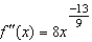 <strong>Find the second derivative of the function .</strong> A) B) C) D) E)
