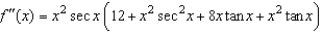 <strong>Find the second derivative of the function .</strong> A) B) C) D) E)