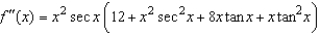 <strong>Find the second derivative of the function .</strong> A) B) C) D) E)