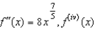 <strong>Given the derivative below find the requested higher-order derivative. .</strong> A) B) C) D) E)