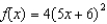 Find the slope of the graph of the function at the given value.   at  