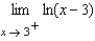 Find the following limit if it exists:   . Use   when appropriate.