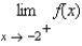 Use a graphing utility to graph the function   and determine the one-sided limit   .
