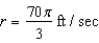 <strong>A petrol car is parked feet from a long warehouse (see figure). The revolving light on top of the car turns at a rate of revolution per second. The rate at which the light beam moves along the wall is . Find the rate when is . </strong> A) B) C) D) E)