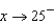 A 25-foot ladder is leaning against a house (see figure). If the base of the ladder is pulled away from the house at a rate of 2 feet per second, the top will move down the wall at a rate of   where x is the distance between the base of the ladder and the house. Find the limit of r as   .  