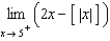 Find the limit (if it exists). Note that represents the greatest integer function.