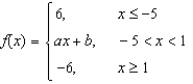 Find the constant a such that the function is continuous on the entire real line.