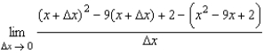 Find the limit (if it exists).  