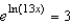Solve the following equation for   .  