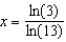 <strong>Solve the following equation for . </strong> A) B) C) D) E)