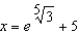 <strong>Solve the following equation for . </strong> A) x B) C) D) E)