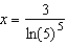 <strong>Solve the following equation for . </strong> A) x B) C) D) E)