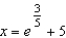 <strong>Solve the following equation for . </strong> A) x B) C) D) E)