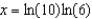 <strong>Solve the following equation for . </strong> A) B) C) D) E)