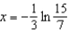 <strong>Solve the following equation for . </strong> A) B) C) D) E)