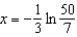 <strong>Solve the following equation for . </strong> A) B) C) D) E)