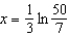 <strong>Solve the following equation for . </strong> A) B) C) D) E)