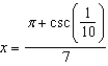 <strong>Solve the following equation for . </strong> A) B) C) D) E)
