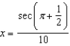 <strong>Solve the following equation for . </strong> A) B) C) D) E)