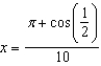<strong>Solve the following equation for . </strong> A) B) C) D) E)