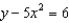 Determine whether y is a function of x.  