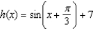 Specify a sequence of transformations for the function that will yield the graph of h from the graph of the function .
