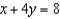 Find the y-intercept of the line   .