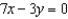 Write an equation of the line that passes through the point   and is parallel to the line   .
