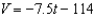 <strong>Suppose that the dollar value of a product in is and the rate at which the value of the product is expected to increase per year during the next years is . Write a linear equation that gives the dollar value of the product in terms of the year . (Let represent .) Round the numerical values in your answer to one decimal place, where applicable.</strong> A) B) C) D) E)