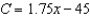 <strong>A company reimburses its sales representatives per day for lodging and meals plus ¢ per mile driven. Write a linear equation giving the daily cost to the company in terms of , the number of miles driven. Round the numerical values in your answer to two decimal places, where applicable.</strong> A) B) C) D) E)