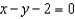 Find the distance between the point   and line   using the formula,   for the distance between the point   and the line   .