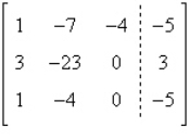 <strong>Write the augmented matrix for the system of linear equations. </strong> A) B) C) D) E)