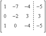 <strong>Write the augmented matrix for the system of linear equations. </strong> A) B) C) D) E)