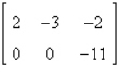 <strong>Fill in the blank using elementary row operations to form a row-equivalent matrix. </strong> A) B) C) D) E)