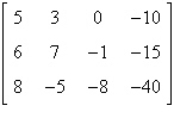 <strong>Write the matrix in reduced row-echelon form. </strong> A) B) C) D) E)