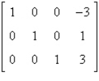 <strong>Write the matrix in reduced row-echelon form. </strong> A) B) C) D) E)