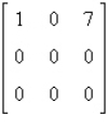 <strong>Use the matrix capabilities of a graphing utility to write the matrix in reduced row-echelon form. </strong> A) B) C) D) E)