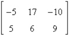 <strong>If possible, find 2A - 5B. </strong> A) B) not possible C) D) E)