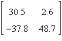 <strong>Use the matrix capabilities of a graphing utility to evaluate the expression. </strong> A) B) C) D) not possible E)