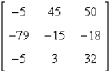 <strong>Use the matrix capabilities of a graphing utility to find AB, if possible. </strong> A) B) C) D) E) not possible