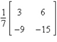 <strong>Find the inverse of the matrix .</strong> A) B) C) D) E)