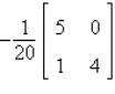 <strong>Find the inverse of the matrix (if it exists).</strong> A) B) does not exist C) D) E)
