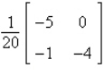<strong>Find the inverse of the matrix (if it exists).</strong> A) B) does not exist C) D) E)