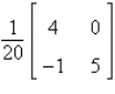 <strong>Find the inverse of the matrix (if it exists).</strong> A) B) does not exist C) D) E)
