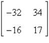 <strong>Find the inverse of the matrix (if it exists).</strong> A) does not exist B) C) D) E)