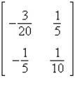 <strong>Solve the system of linear equations using the inverse matrix .</strong> A) B) C) D) E)